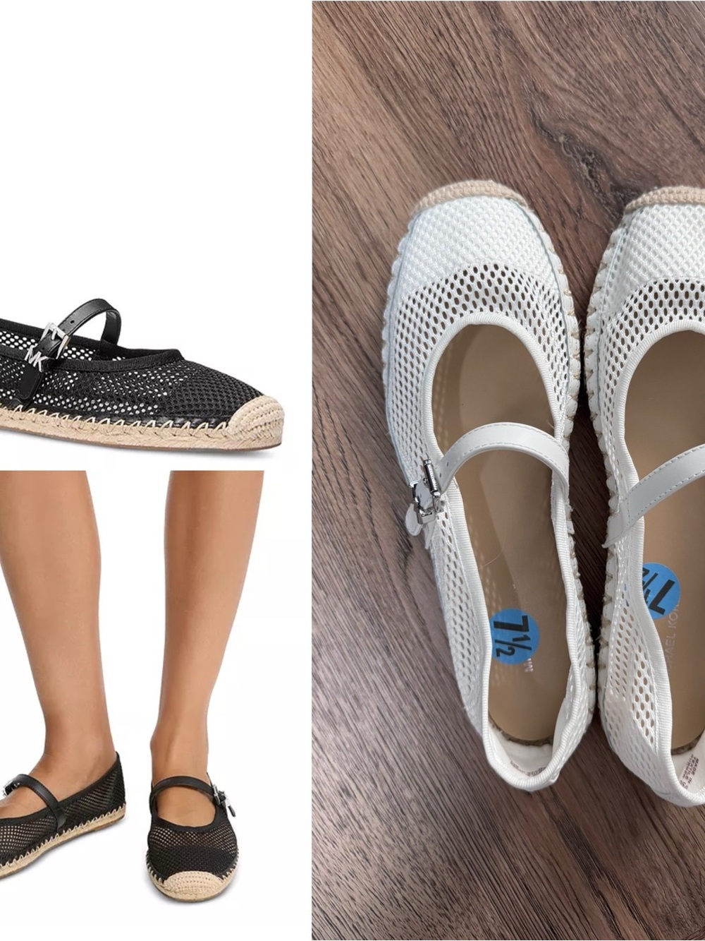 Michael Kors Mesh Espadrille Flats NWOT